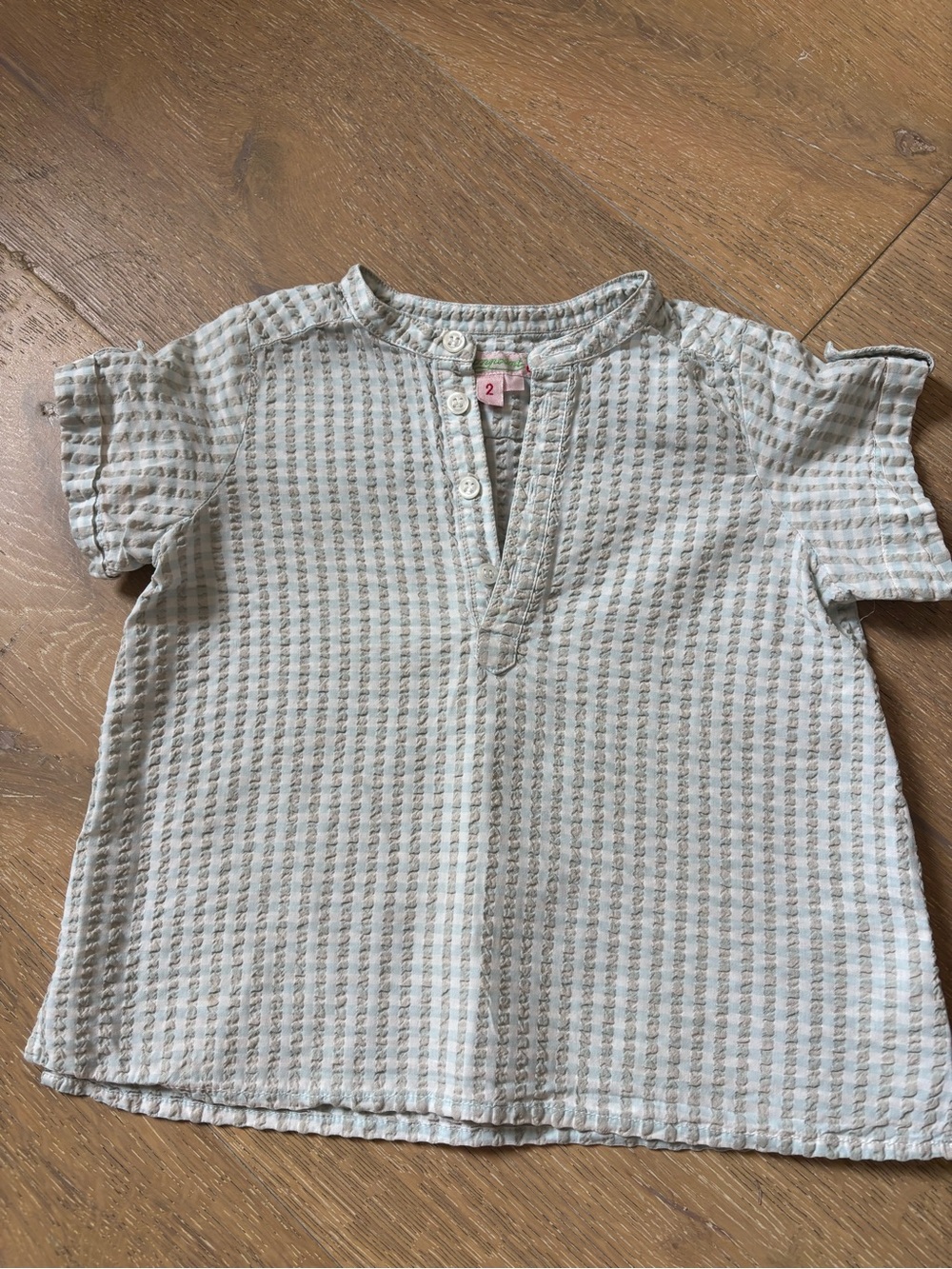 Bonpoint boys Short-Sleeve Waffle Knit shirt 2